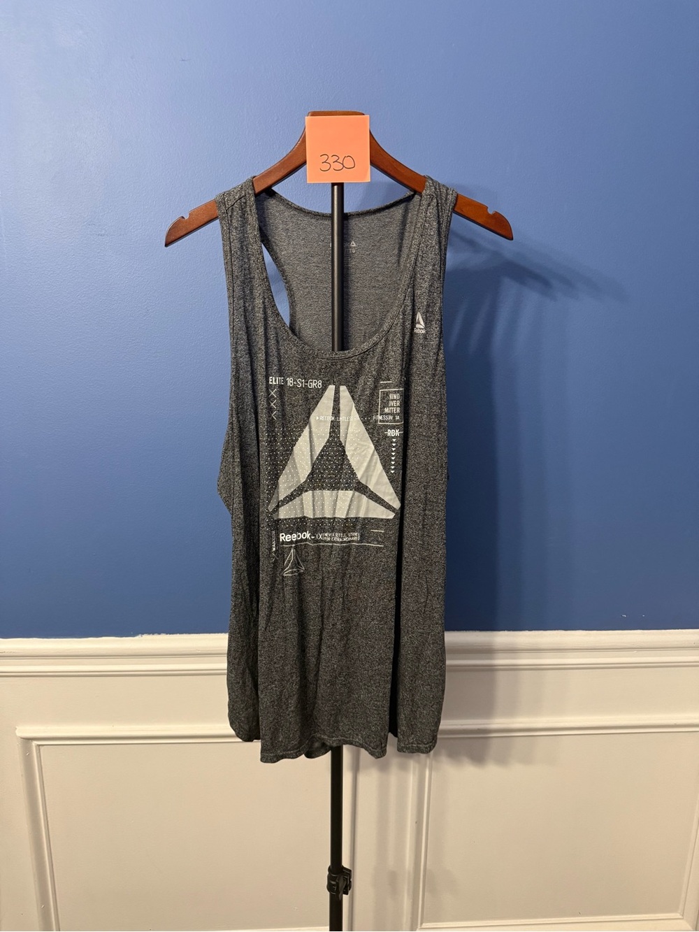 Reebok Heather Gray Performance Tank Top